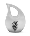 Large 10-inch Snake Urn in Pink, Cross Drop Design, 