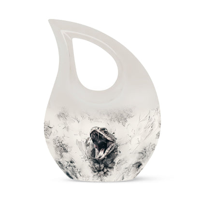  large Snake Urn with Cross Drop design for memorial purpose