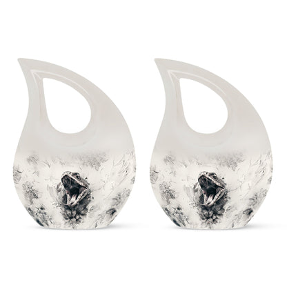  large Snake Urn with Cross Drop design for memorial purpose
