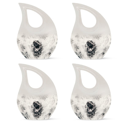  large Snake Urn with Cross Drop design for memorial purpose