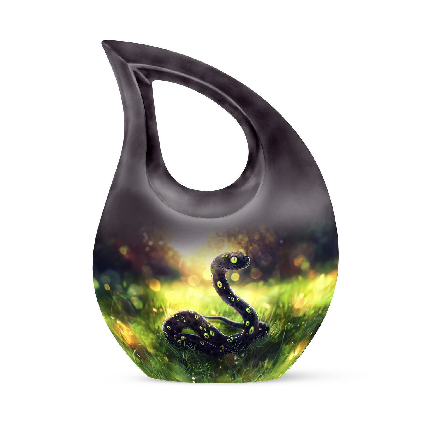 10-inch snake design modern urn 