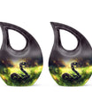 10-inch snake design modern urn 