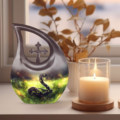 10-inch snake design modern urn 