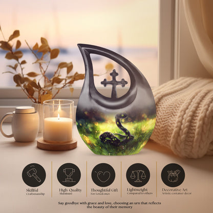 10-inch snake design modern urn 
