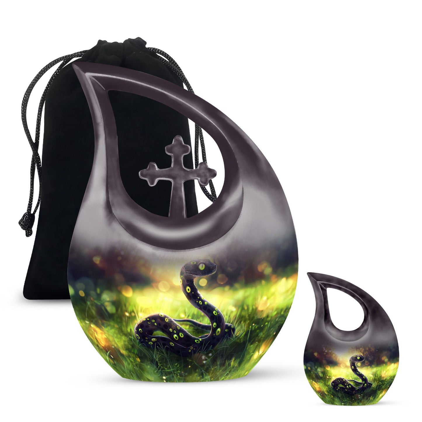 10-inch snake design modern urn 
