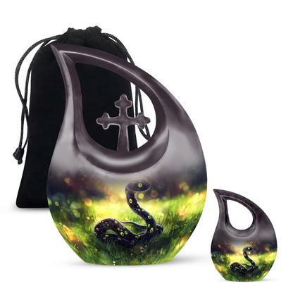 10-inch snake design modern urn 