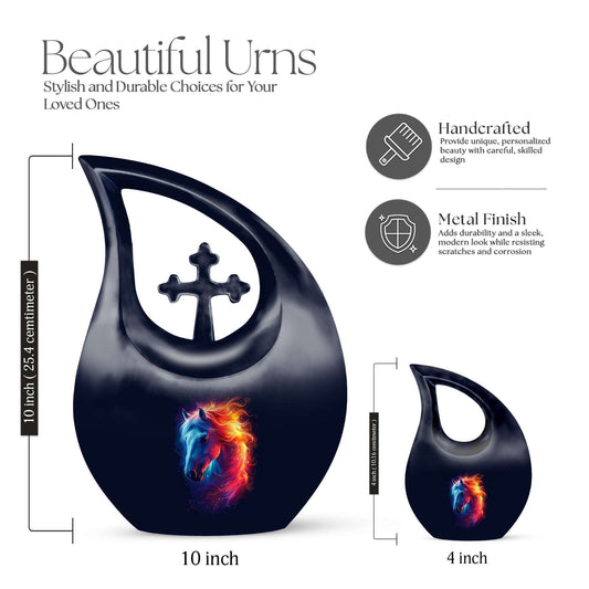 Cross Drop design Custom Urn 