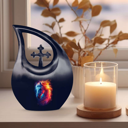 Cross Drop design Custom Urn 