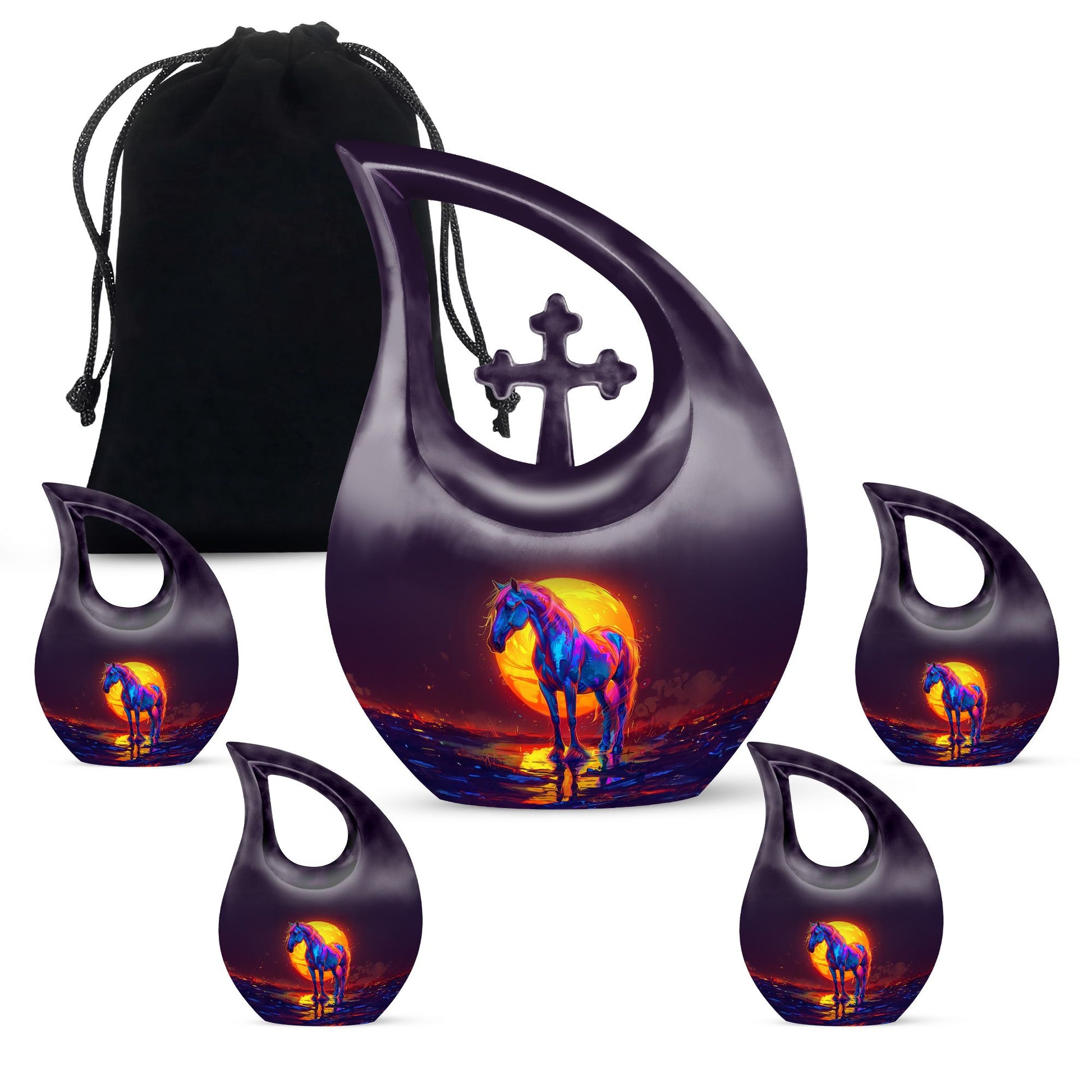 Urn - Cross Drop designed Keepsake 