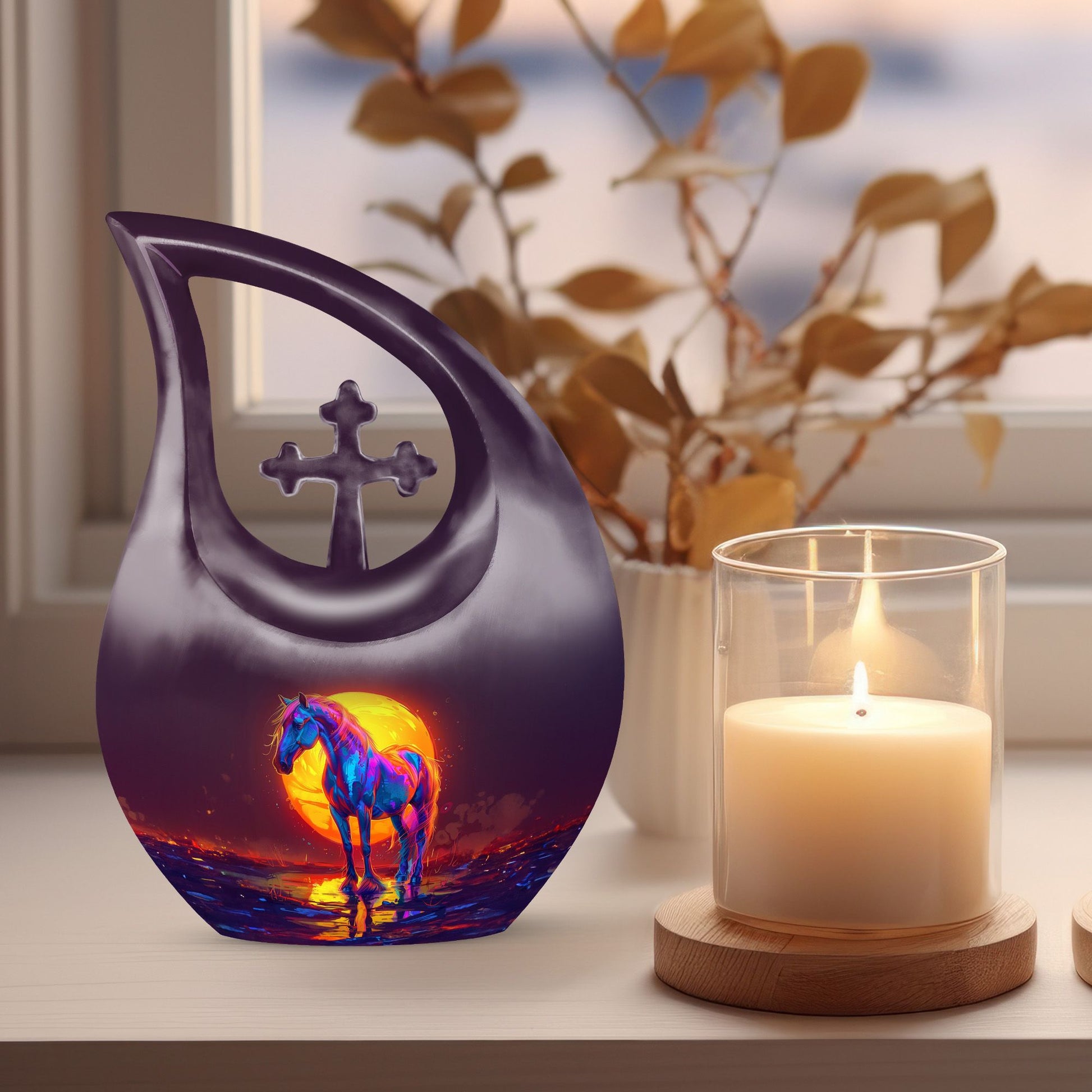 Urn - Cross Drop designed Keepsake 