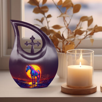 Urn - Cross Drop designed Keepsake 