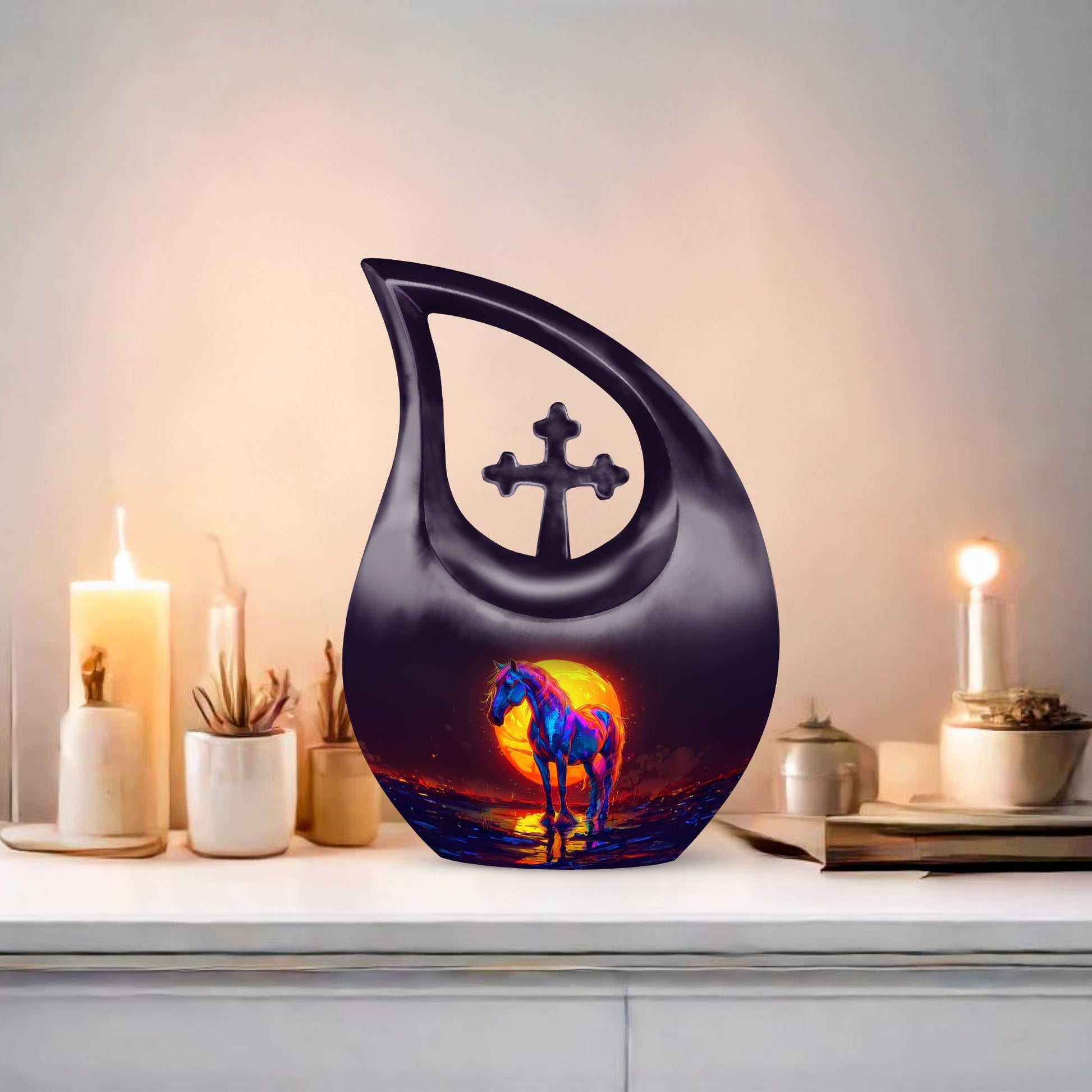 Urn - Cross Drop designed Keepsake 