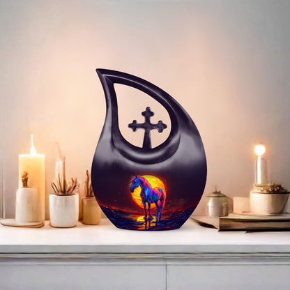Urn - Cross Drop designed Keepsake 