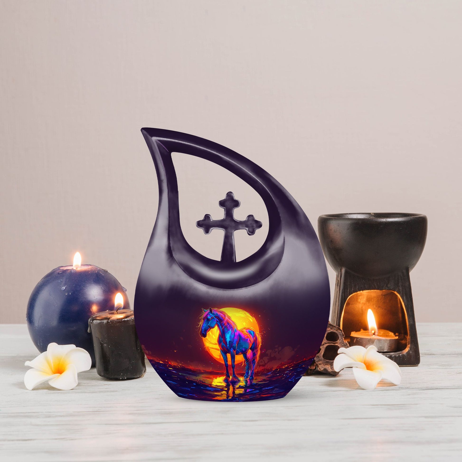 Urn - Cross Drop designed Keepsake 