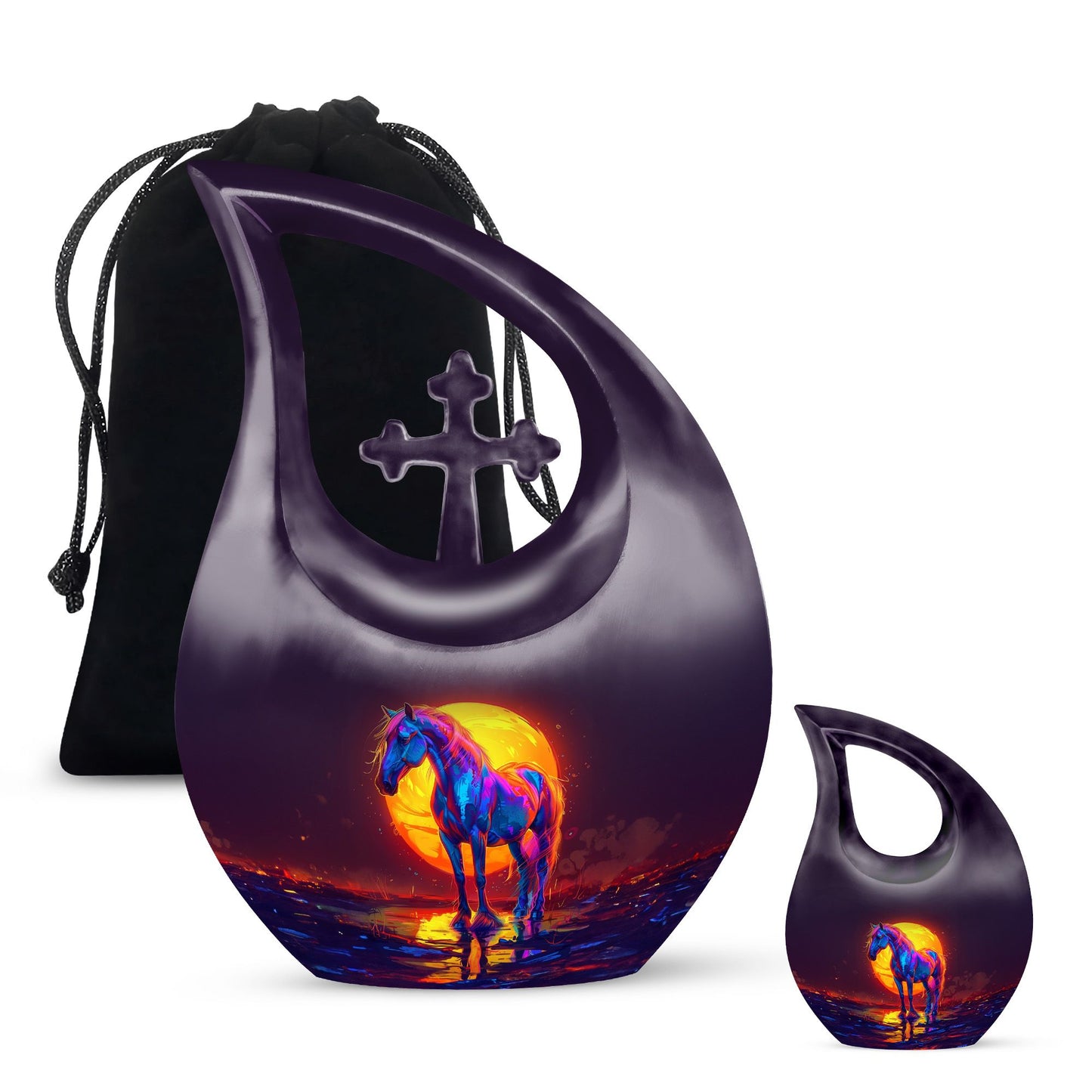 Urn - Cross Drop designed Keepsake 