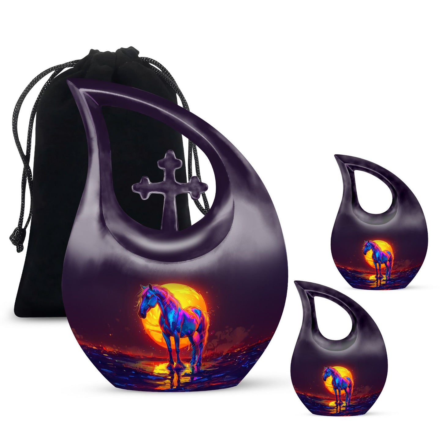Urn - Cross Drop designed Keepsake 
