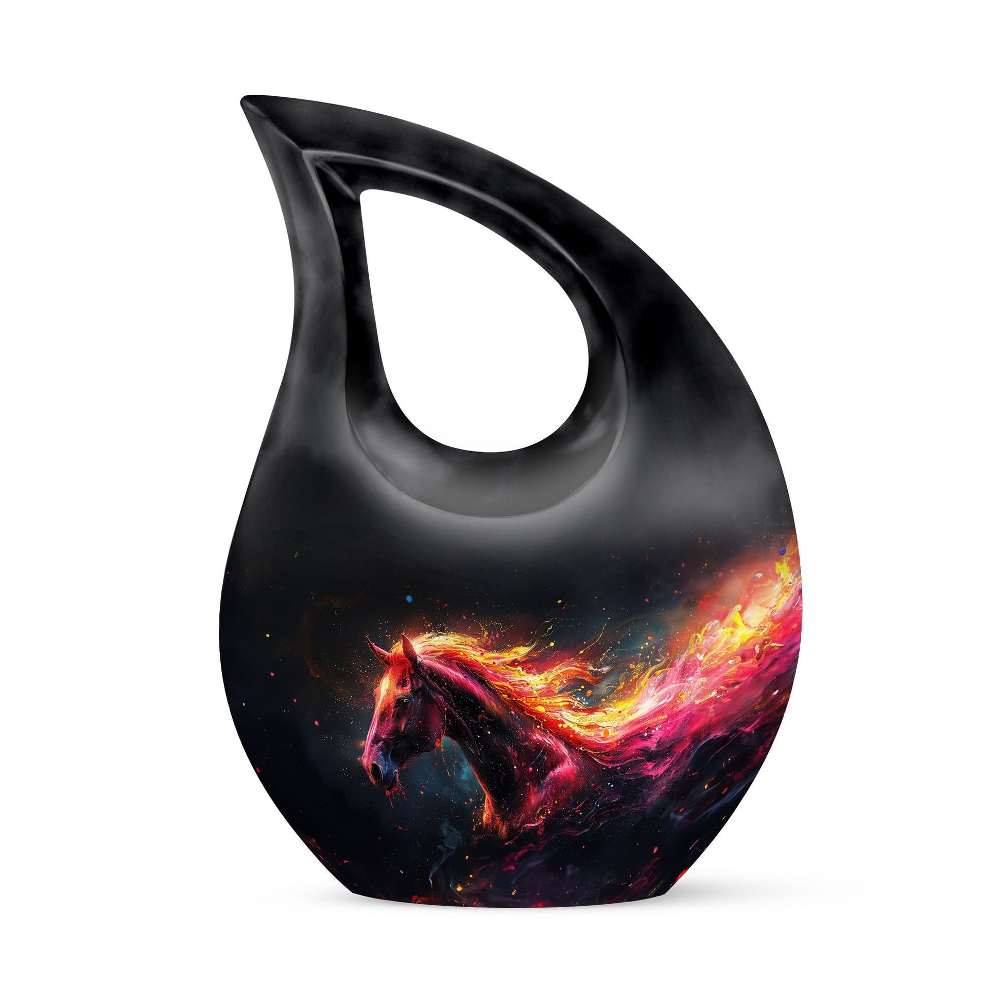  Horse themed Cross Drop Memorial Urn,