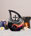  Horse themed Cross Drop Memorial Urn,