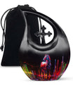  Horse Urn with Cross Drop design
