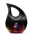  Horse Urn with Cross Drop design
