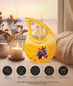 10-inch Horse themed Cross Drop Extra Large Urn, 