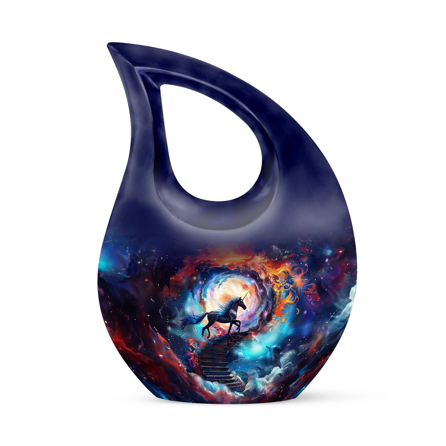  Blue Horse-themed urn