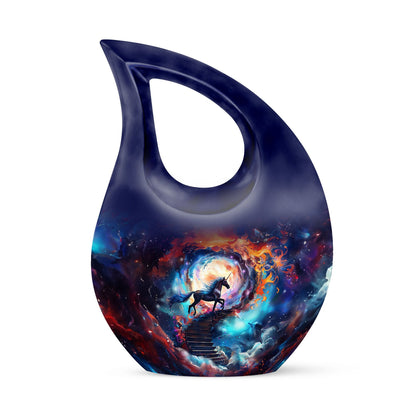  Blue Horse-themed urn