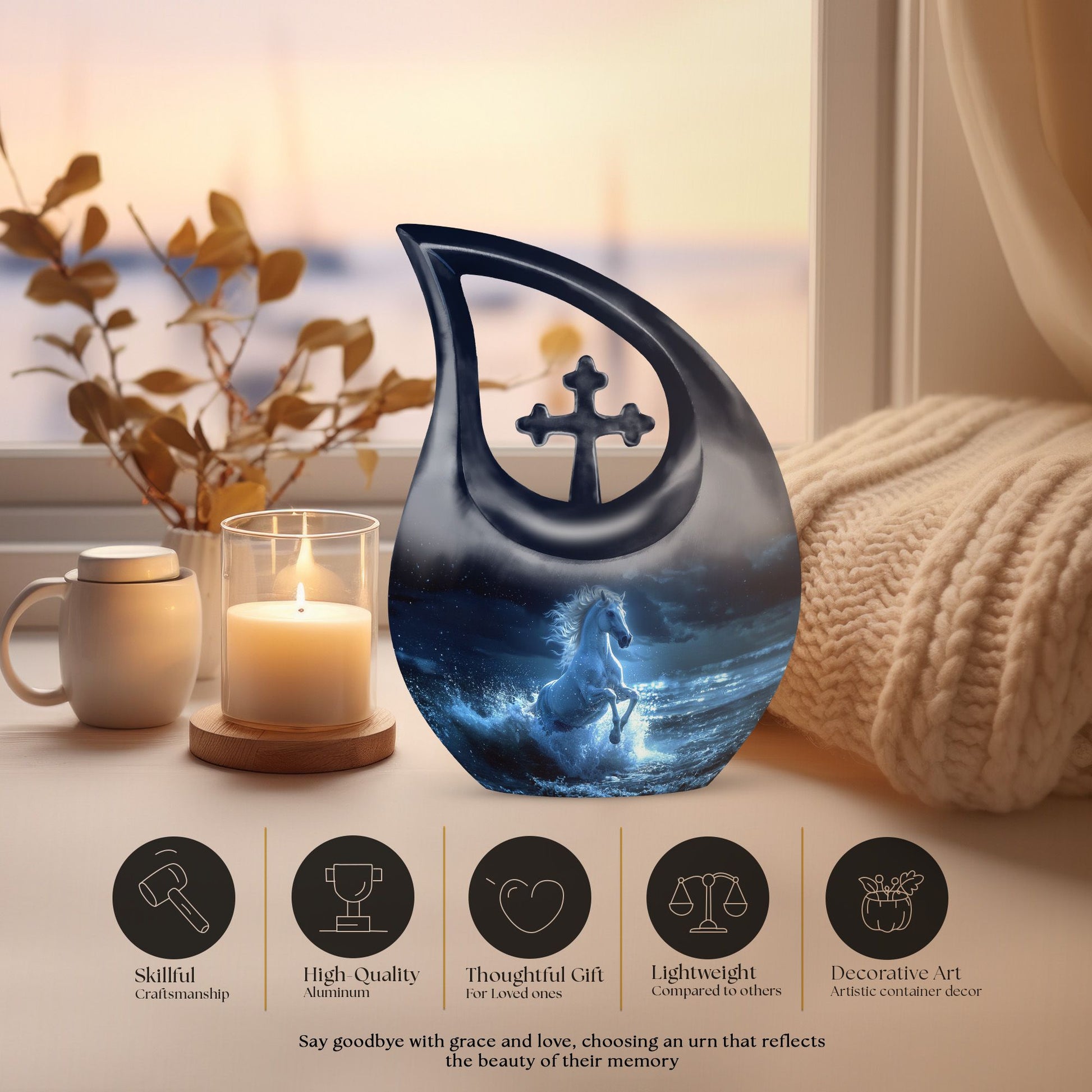  Cross Drop Horse Design 