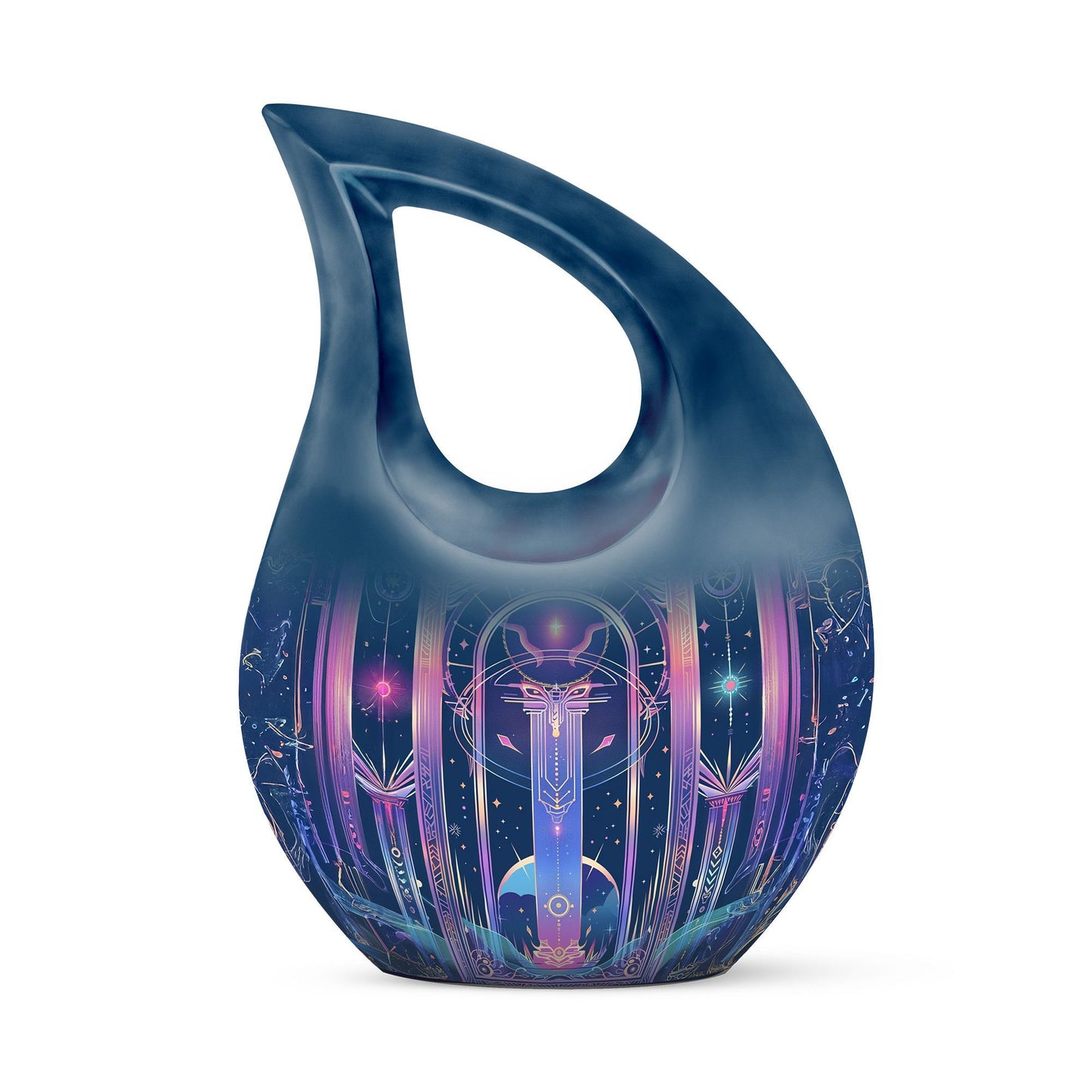 Zodiac-theme memorial urn