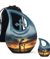 Golf Themed Cross Drop Large Urn for Cremation Ashes