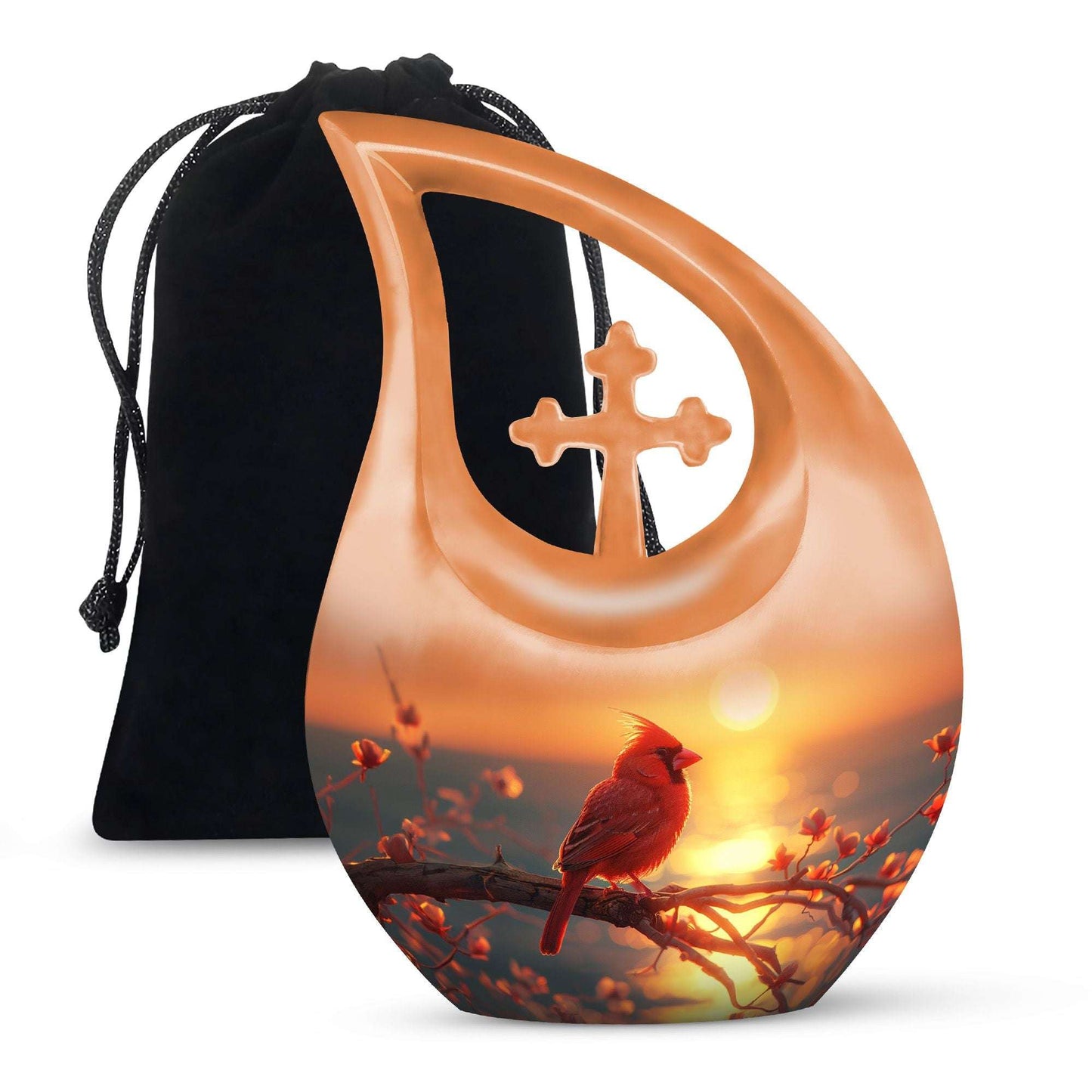 Cardinal Cremation Urn For Ashes  – Bird Cremation Urns For Women