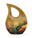 Humming Birds themed Cross Drop Design Memorial Urn, with option for engraving names