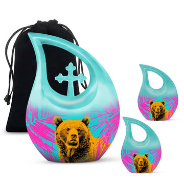 10 inch large Urn with 2 Keepsake 3 Inch Urns