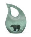 10-inch Bear Urn with Cross Drop design, ideal for Angels memorial urns