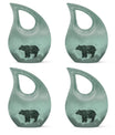 10-inch Bear Urn with Cross Drop design, ideal for Angels memorial urns