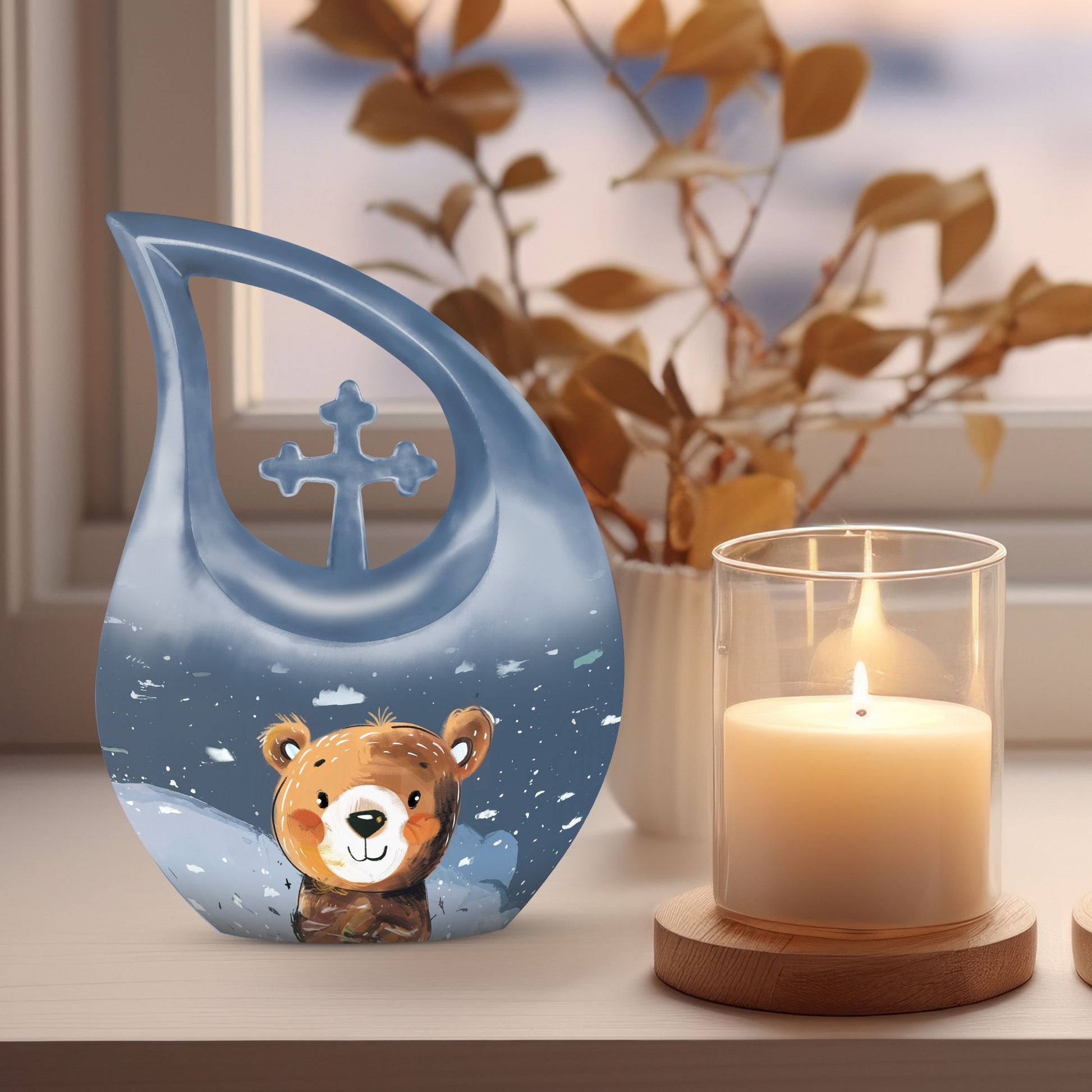 10 inch custom Bear Urn