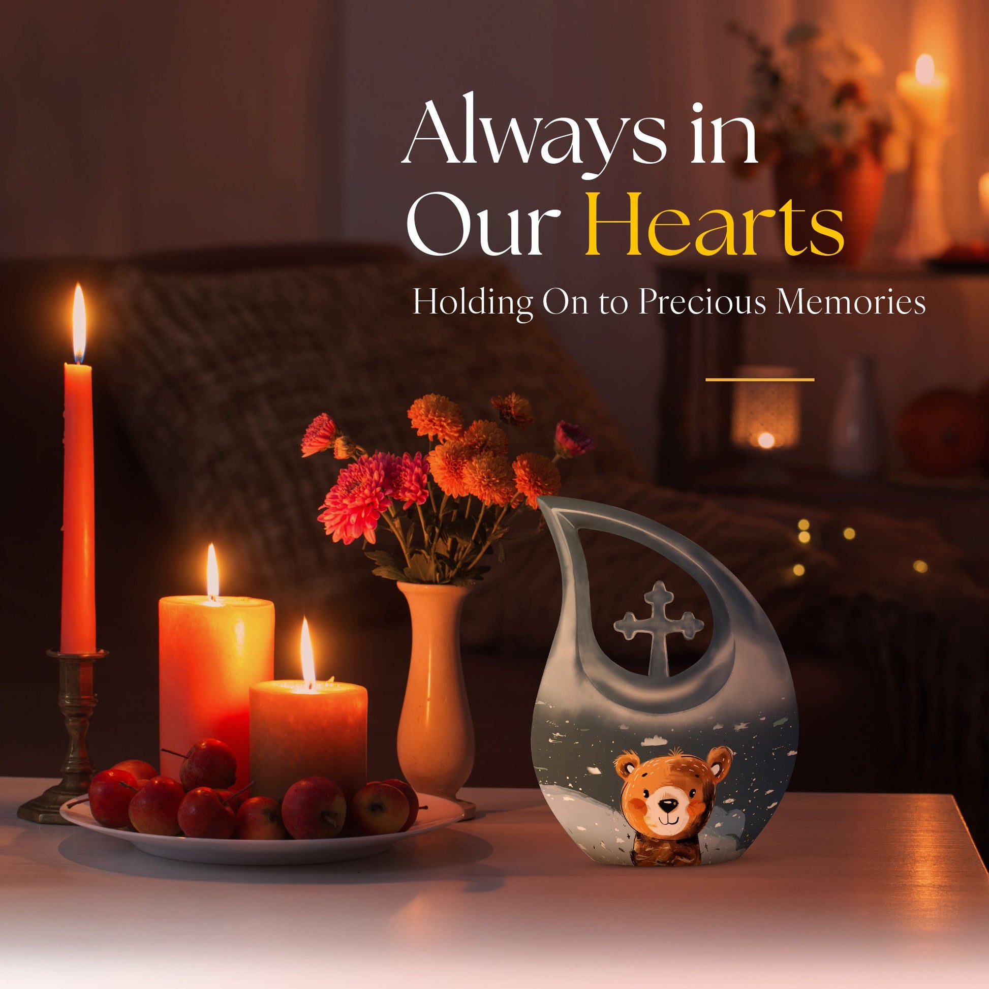 10 inch custom Bear Urn