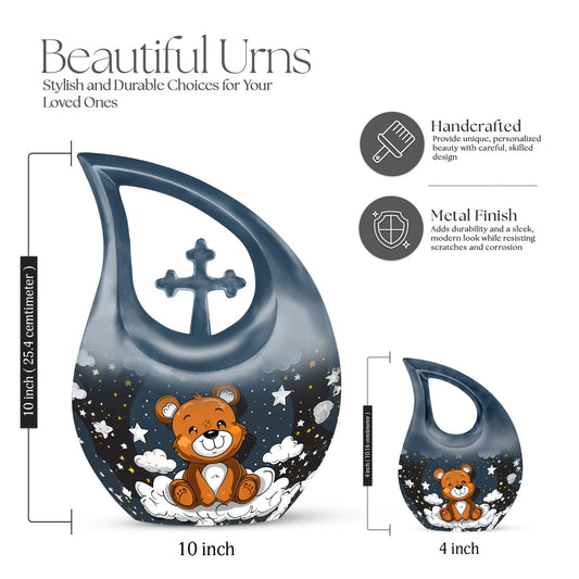 10 Inch Bear Urn 