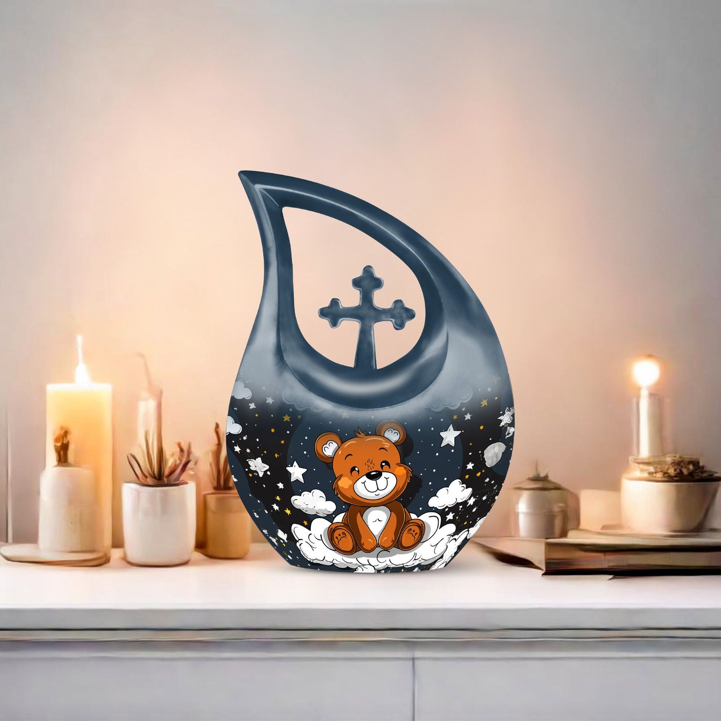 10 Inch Bear Urn 