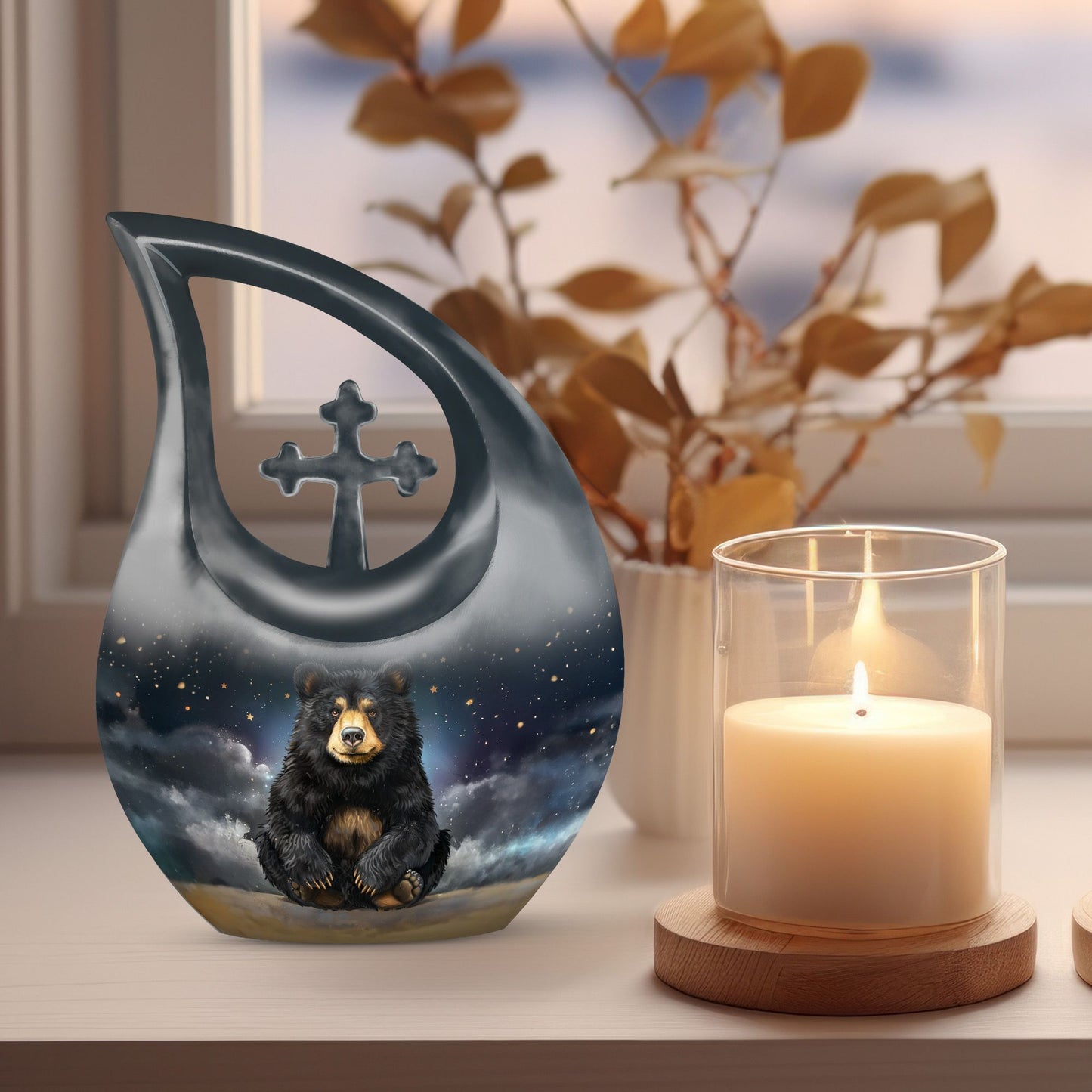 10-inch Bear Urn 
