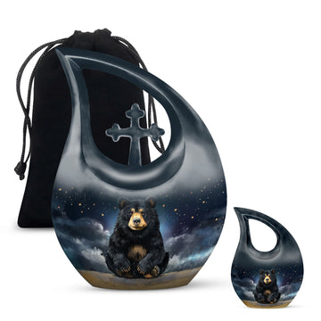 10 inch large Urn with 1 Keepsake 3 Inch Urn