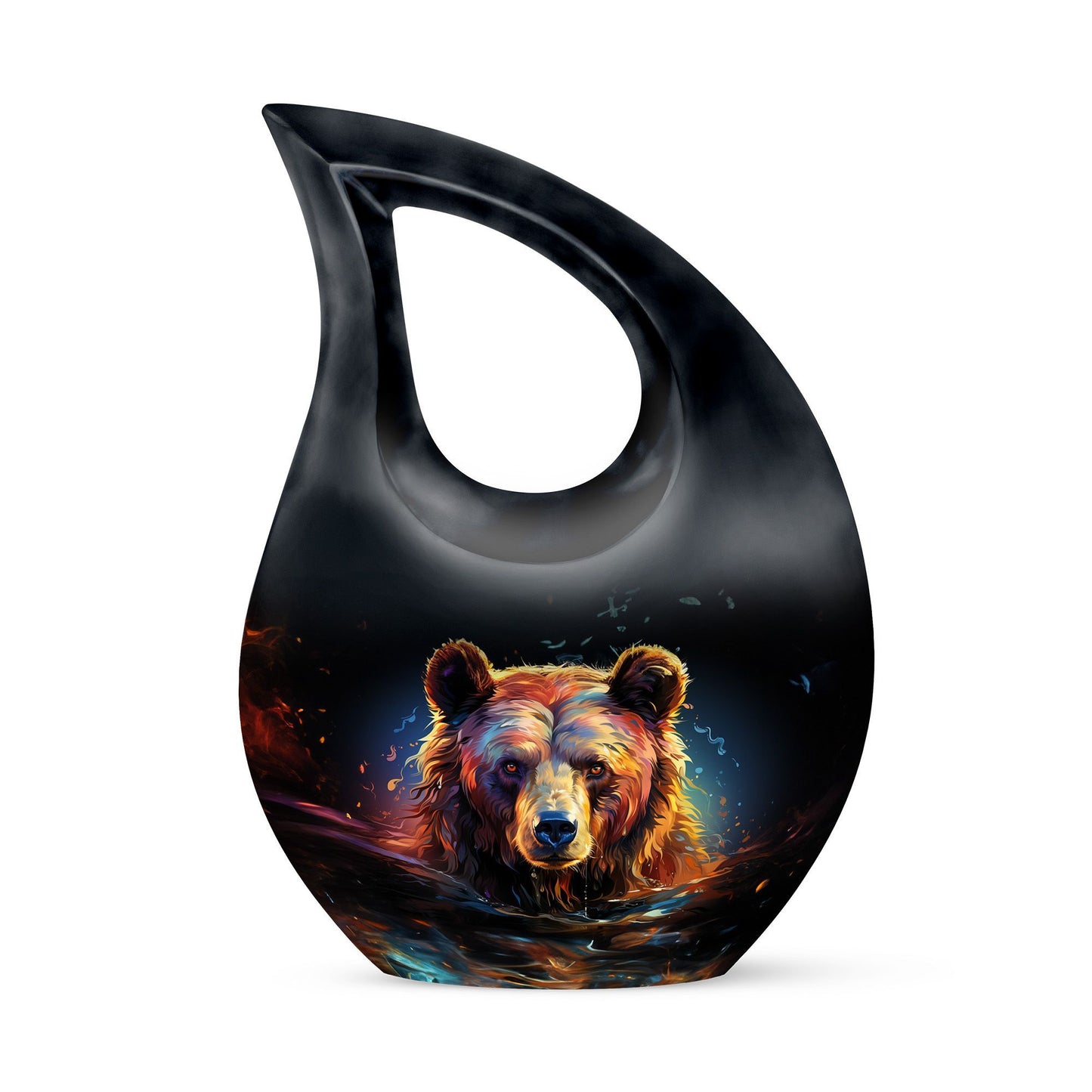 10-inch bear themed urn