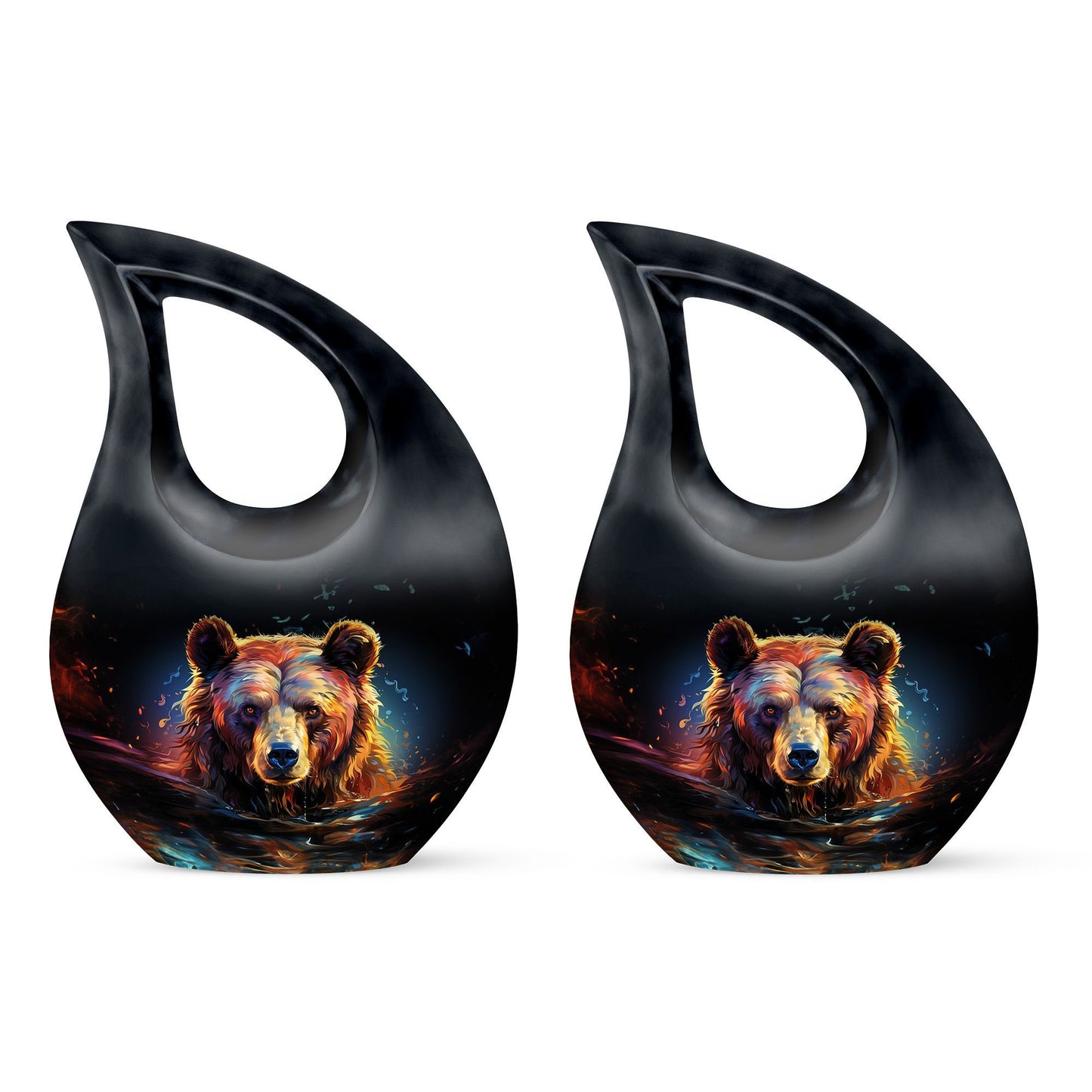 10-inch bear themed urn