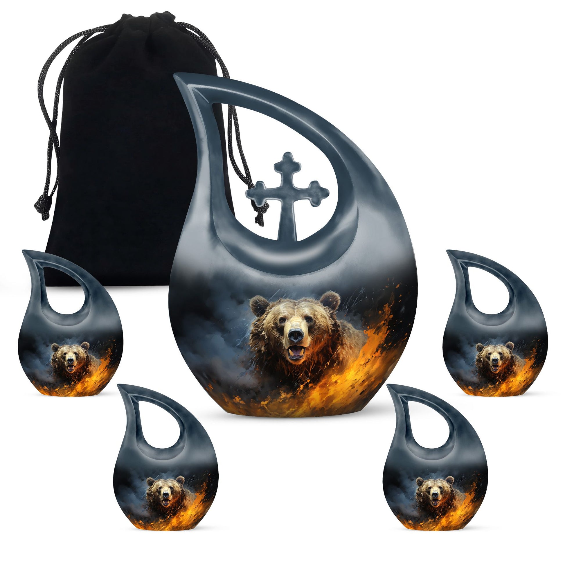 10 inch tall Bear Urn