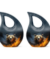 10 inch tall Bear Urn