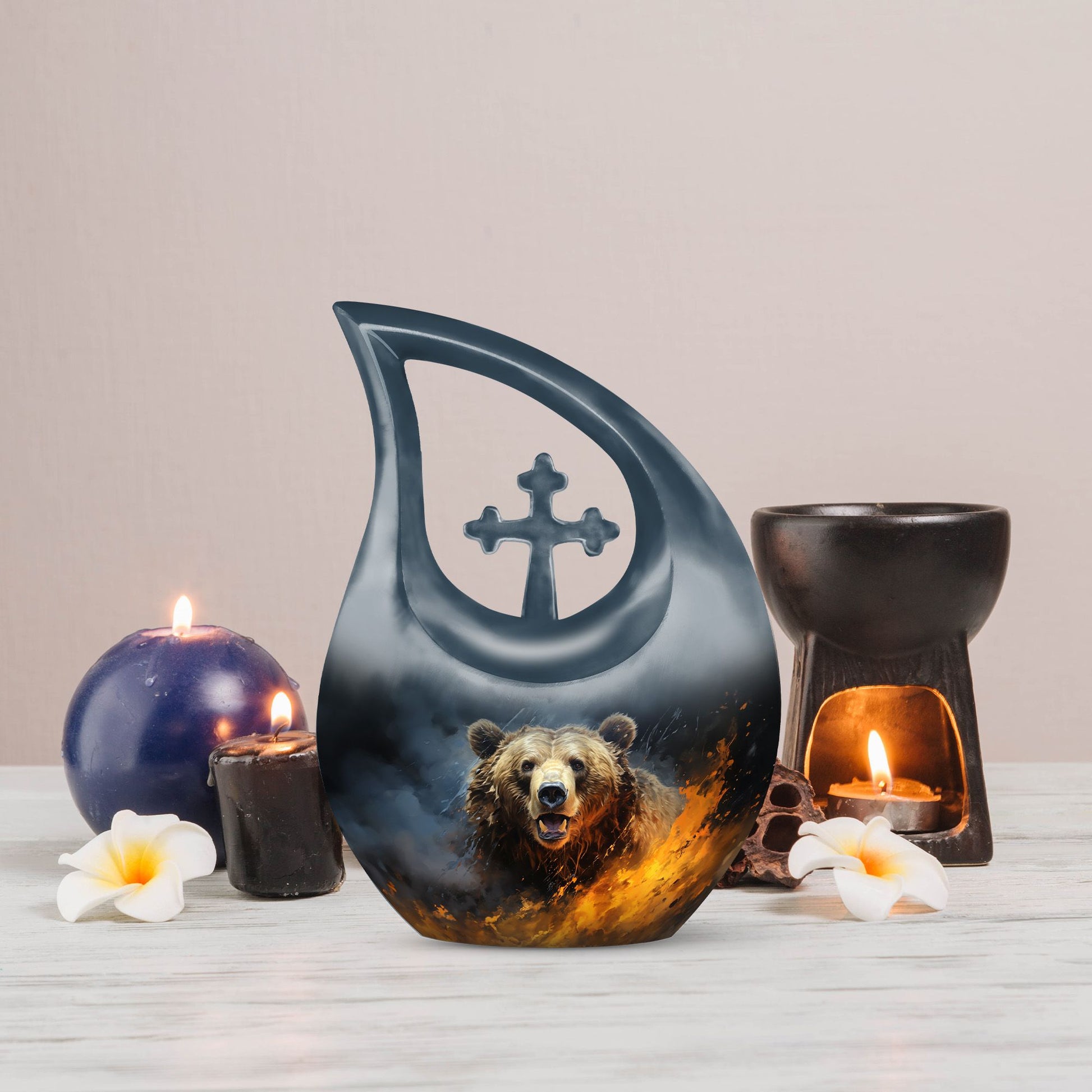 10 inch tall Bear Urn