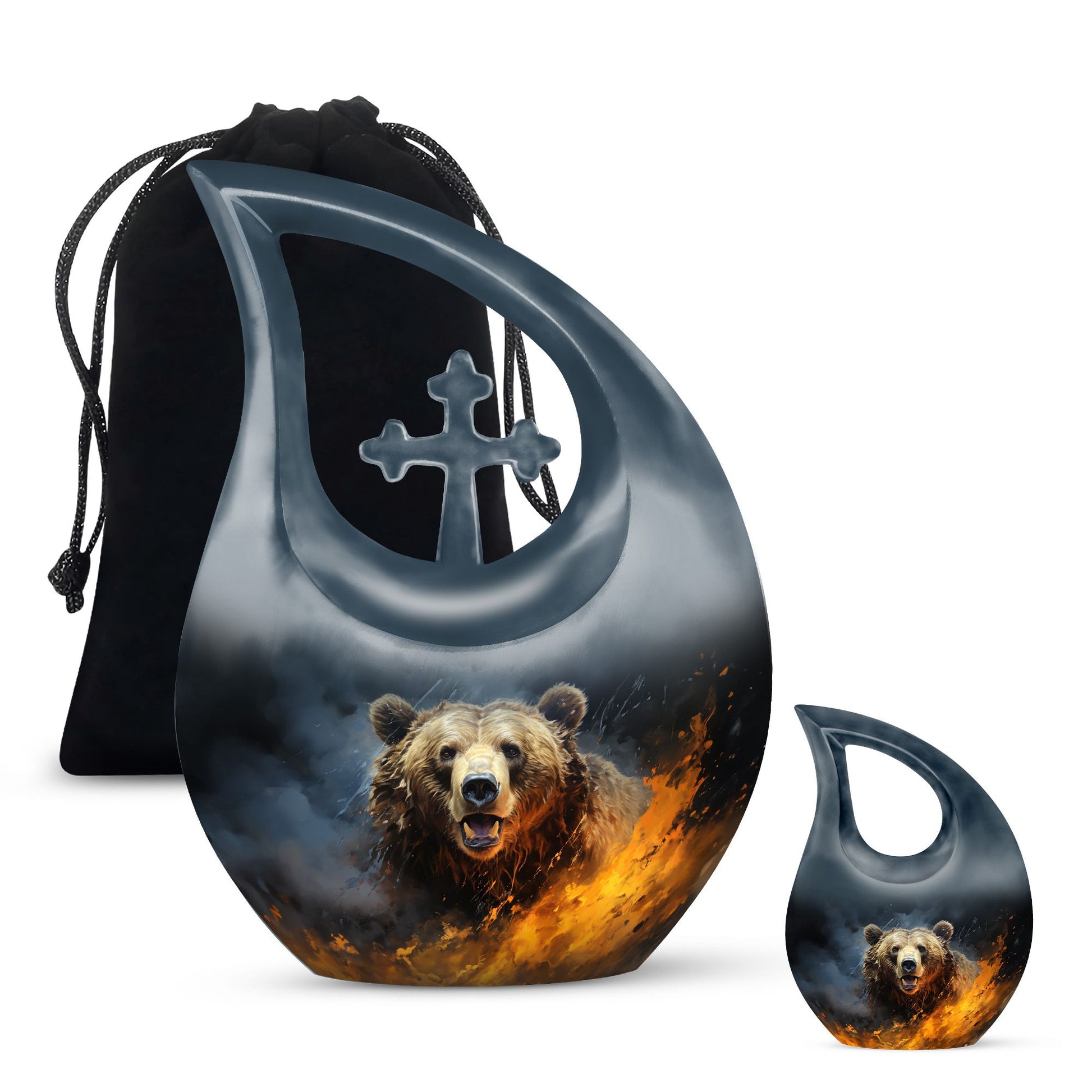 10 inch tall Bear Urn