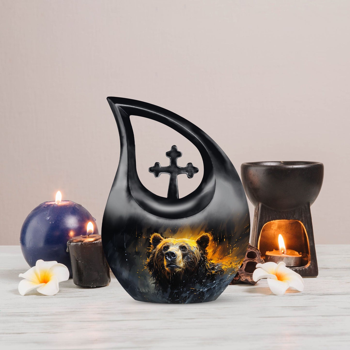 10 Inch Bear Urn