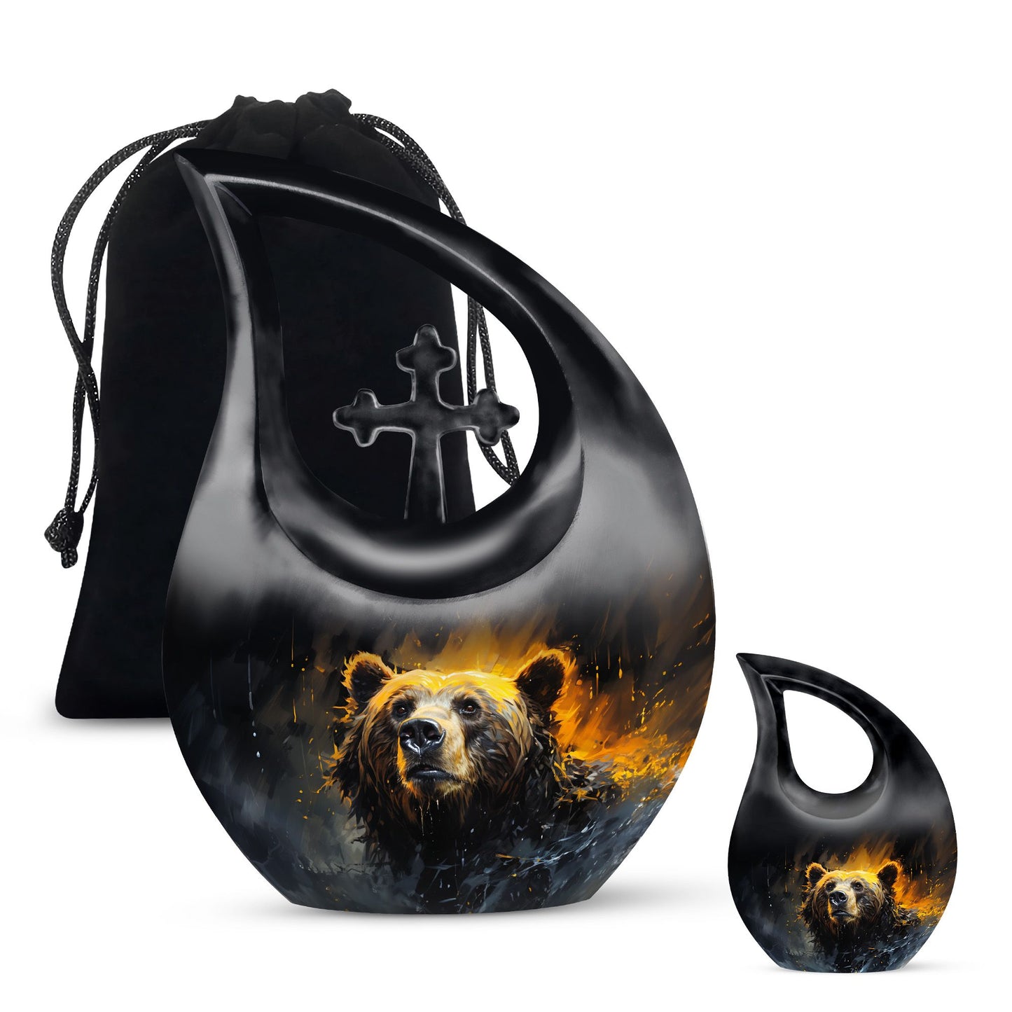 10 Inch Bear Urn