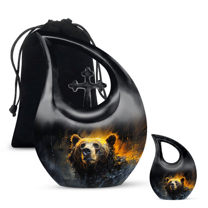 10 Inch Bear Urn